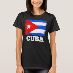 vlag Cuba: terugtrekkende vlag Cubaans T-shirt