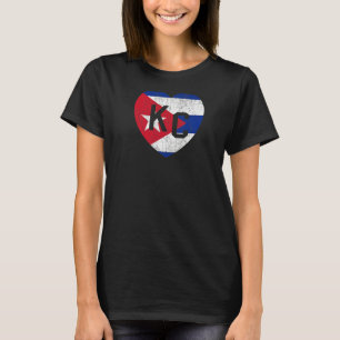 Vlag Cuba Wereldlandvlag KC Heart Kansas City T-shirt