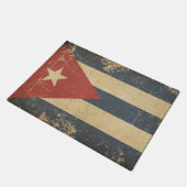 Vlag Cuban Aged Deurmat (Schuin)