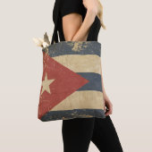 Vlag Cuban Aged Tote Bag (Dichtbij)