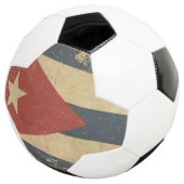 Vlag Cuban Aged Voetbal (Drie kwart)