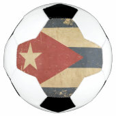 Vlag Cuban Aged Voetbal (Voorkant)