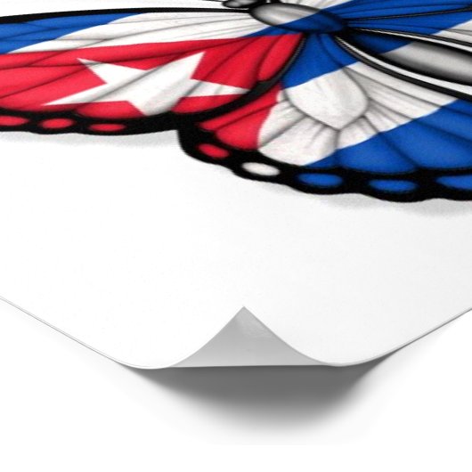 Vlag Cuban Butterfly Poster (Hoek)