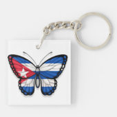 Vlag Cuban Butterfly Sleutelhanger (Achterkant)