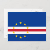 Vlag CV Kaapverdië Briefkaart (Voorkant / Achterkant)