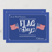 Vlag dag uitnodiging (Voorkant / Achterkant)