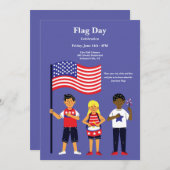 Vlag Dag Viering Kaart (Voorkant / Achterkant)