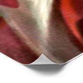 Vlag dame 4 juli  patriottische kunst poster (Hoek)