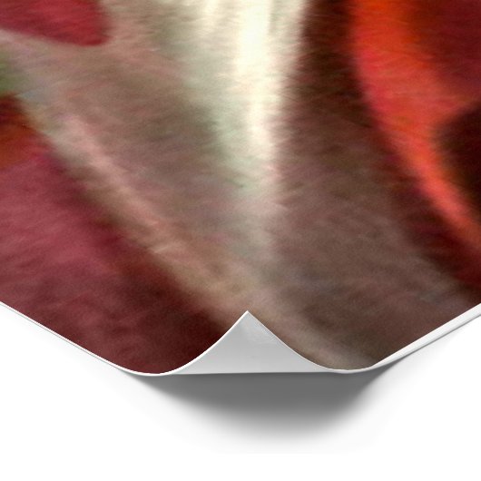 Vlag dame 4 juli  patriottische kunst poster (Hoek)