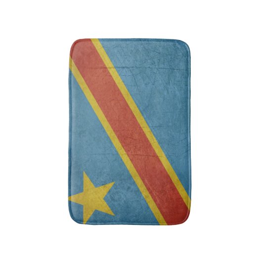 Vlag Democratische Republiek Congo Badmat (Voorkant Verticaal)