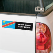 Vlag Democratische Republiek Congo Bumpersticker (Op Truck)