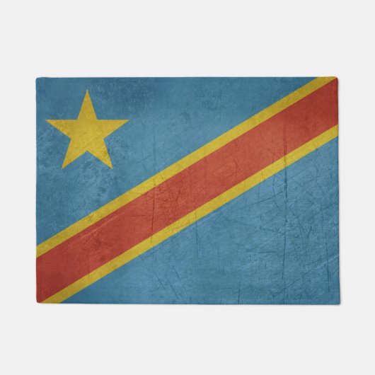 Vlag Democratische Republiek Congo Deurmat (Voorkant)