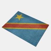 Vlag Democratische Republiek Congo Deurmat (Schuin)