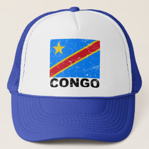  vlag Democratische Republiek Congo Trucker Pet
