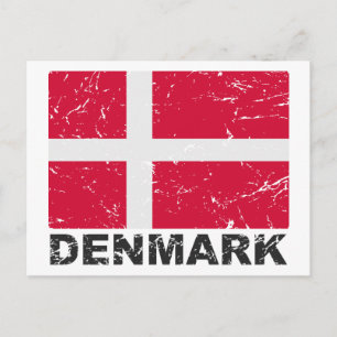 vlag Denemarken Briefkaart