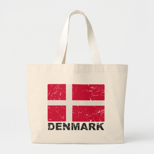  vlag Denemarken Grote Tote Bag (Voorkant)