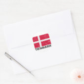 vlag Denemarken Ronde Sticker (Envelop)