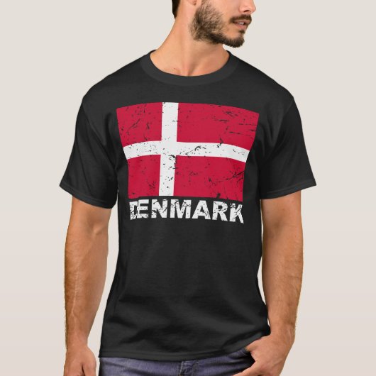 vlag Denemarken T-shirt (Voorkant)