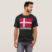 vlag Denemarken T-shirt (Voorkant volledig)