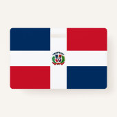 vlag Dominicaanse Republiek Badge (Achterkant)