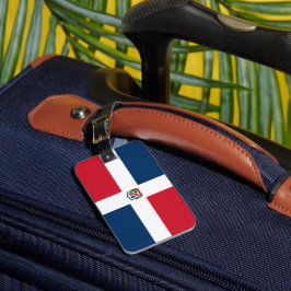 vlag Dominicaanse Republiek Bagagelabel