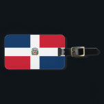 vlag Dominicaanse Republiek Bagagelabel<br><div class="desc">Vlag van de Dominicaanse Republiek</div>
