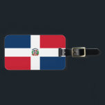 vlag Dominicaanse Republiek Bagagelabel<br><div class="desc">Vlag van de Dominicaanse Republiek</div>