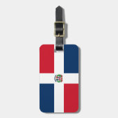 vlag Dominicaanse Republiek Bagagelabel (Voorkant verticaal)