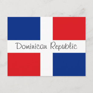 vlag Dominicaanse Republiek Briefkaart