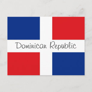 vlag Dominicaanse Republiek Briefkaart
