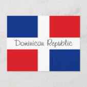 vlag Dominicaanse Republiek Briefkaart (Voorkant)