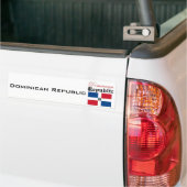 vlag Dominicaanse Republiek Bumpersticker (Op Truck)