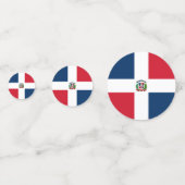 vlag Dominicaanse Republiek Confetti (Achterkanten)