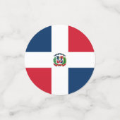 vlag Dominicaanse Republiek Confetti (Kleine voorkant)