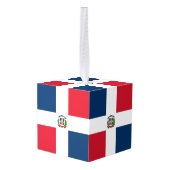 vlag Dominicaanse Republiek Decoratie (Achter hoekig)