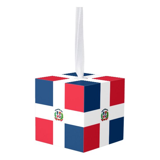 vlag Dominicaanse Republiek Decoratie (Achter hoekig)