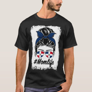 Vlag Dominicaanse Republiek Dominicaanse Moeder Ro T-shirt