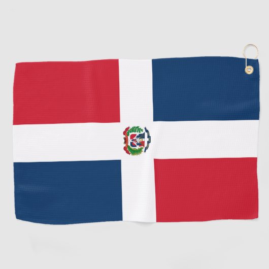 vlag Dominicaanse Republiek Golfhanddoek (Horizontaal)