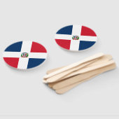 vlag Dominicaanse Republiek Handwaaier (Niet-gemonteerd)