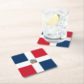 Vlag: Dominicaanse Republiek Kartonnen Onderzetters (Insitu)