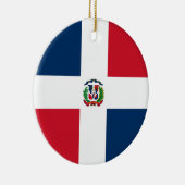 vlag Dominicaanse Republiek Keramisch Ornament (Rechts)