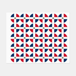 vlag Dominicaanse Republiek Labels
