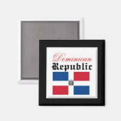 vlag Dominicaanse Republiek Magneet (Voorkant / Achterkant)