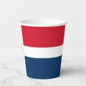 vlag Dominicaanse Republiek Papieren Bekers (Achterkant)