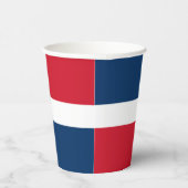 vlag Dominicaanse Republiek Papieren Bekers (Rechts)