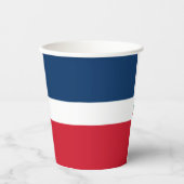 vlag Dominicaanse Republiek Papieren Bekers (Voorkant)