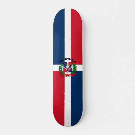 vlag Dominicaanse Republiek Persoonlijk Skateboard (Voorkant)
