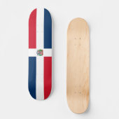 vlag Dominicaanse Republiek Persoonlijk Skateboard (Voorkant)