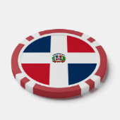 vlag Dominicaanse Republiek Poker Chips (Enkel)