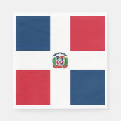 vlag Dominicaanse Republiek Servet (Voorkant)